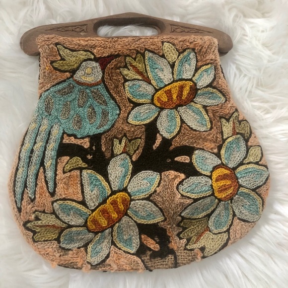 Handbags - Vintage embroidered purse